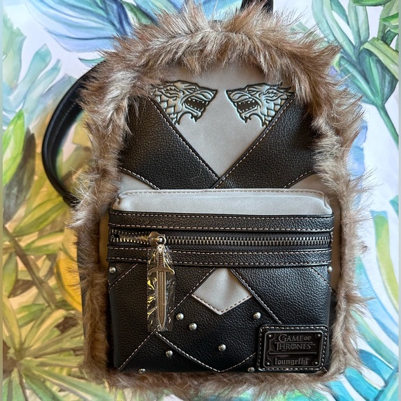 Loungefly Game of Thrones Jon Snow mini backpack NWT - Picture 3 of 7